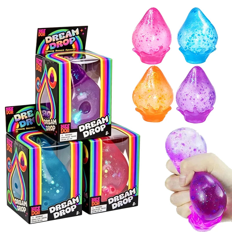 Needoh Dream Drop Squishy Sensory Toy, Slow Rebound, Non-toxic, Anxiety Relief