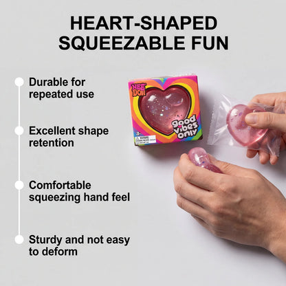 Heart-Shaped Squishy Toy, Soft and Comfortable to the Touch, Quick to Bounce Back, Cute and Compact, Portable Palm-Sized Toy. Size: 6.5Cm*6Cm