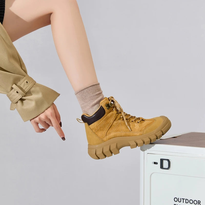 Women's Short Outdoor Work and Hiking Boots