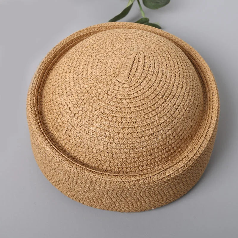 Pillbox Hats, Retro Artistic Painter Berets, Woven Recycled Paper