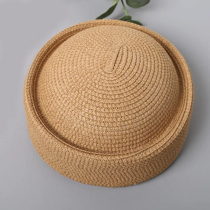 Pillbox Hats, Retro Artistic Painter Berets, Woven Recycled Paper