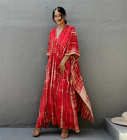 Beautiful Plus Size Women Casual Caftan Dress Swimwear or Casual or Lounging wear