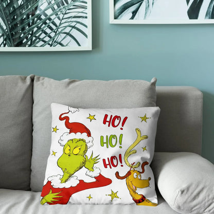 Merry Christmas Throw Pillow Cover, 18 × 18 Inch, Cover Only