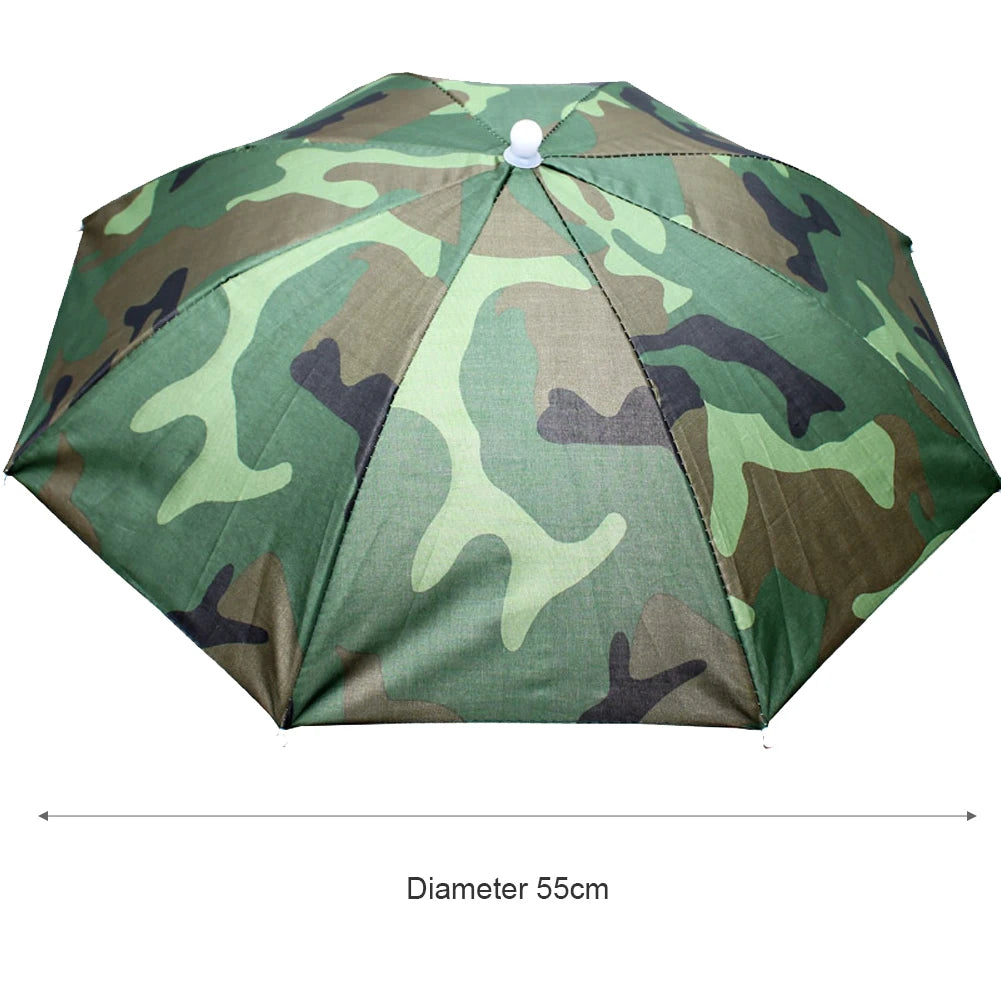 Portable Rain/UV Blocker for ballgames, fishing, and rain. Umbrella Hat