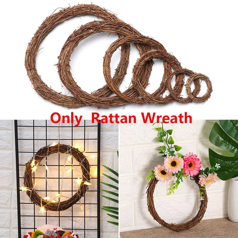 8-30CM  Artificial Wicker Vine Wreaths. Versatile to decorate for Halloween, Christmas, Kwanzae, Hanukkah, New Year, and any holiday or season!