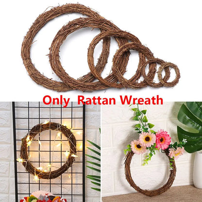 8-30CM  Artificial Wicker Vine Wreaths. Versatile to decorate for Halloween, Christmas, Kwanzae, Hanukkah, New Year, and any holiday or season!