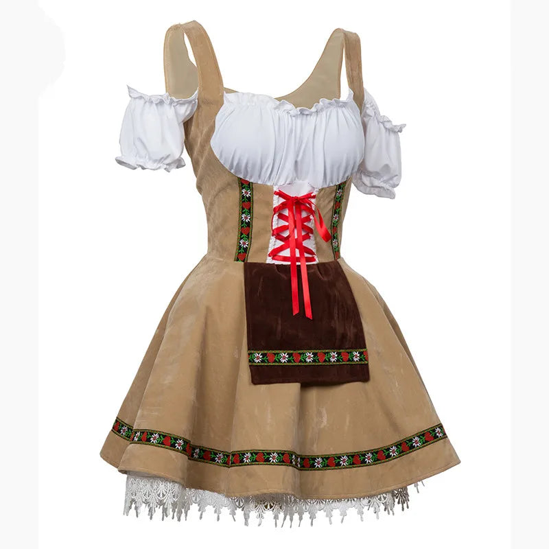 Male and Female Oktoberfest Costumes, Traditional  German Bavarian Couple, Cosplay Outfits