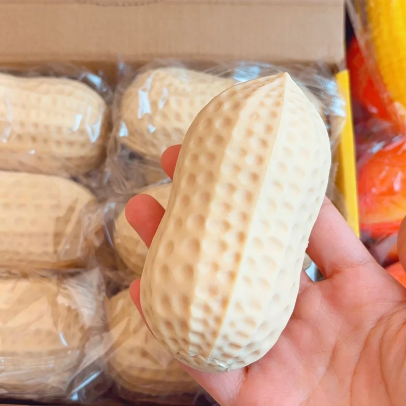 Soft Squishy Peanut, Corn on the Cob, and Burger for Stress Relief, Fidget Sensory Gifts