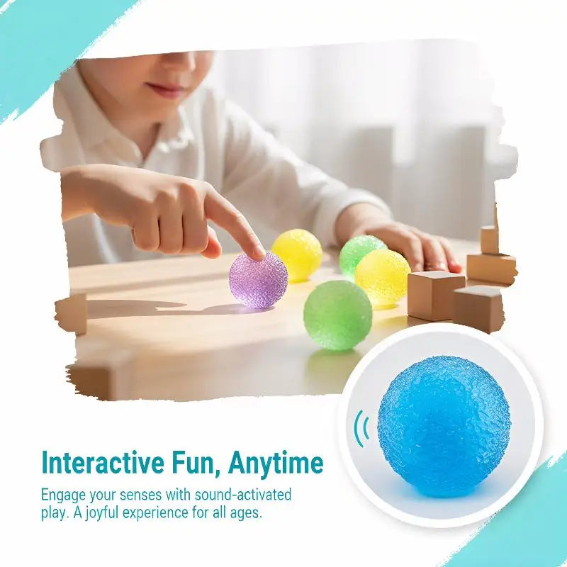 Sensory Slushie Squeeze Ball 1PC Reusable Crunchy Crackling Toy for Stress Relief