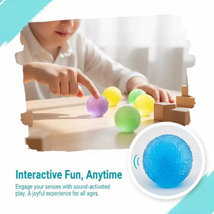 Sensory Slushie Squeeze Ball 1PC Reusable Crunchy Crackling Toy for Stress Relief