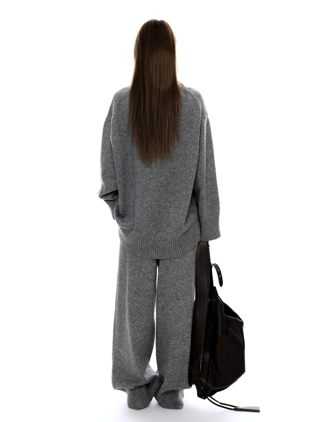 Sweater Suits, High Quality, 50% Wool Pullover With Knitted Pants