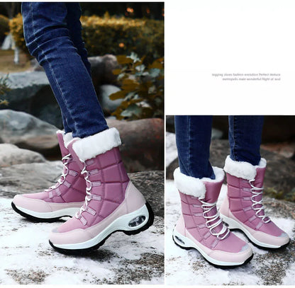 Thicken non-slip warm snow boots, large sizes, cold-resistant, high-top cotton lining