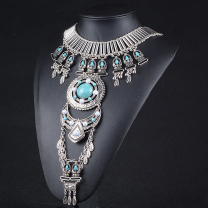 Vintage Necklaces Ethnic Baroque Pendant Tassel Chokers Necklaces