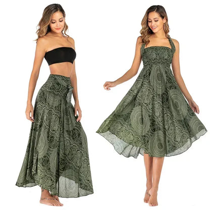 34 Different Designs of this Long Boho Bottom Lifts to Top Skirt, Vintage, Casual. 34 Different Designs
