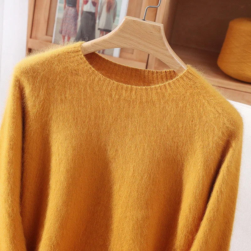 Basic Soft Knit Pullover Sweater, Round Neck, Long Sleeve, 12 colors with some sizes to 3XL