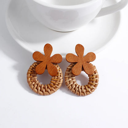 Handmade Wooden Drop Earrings