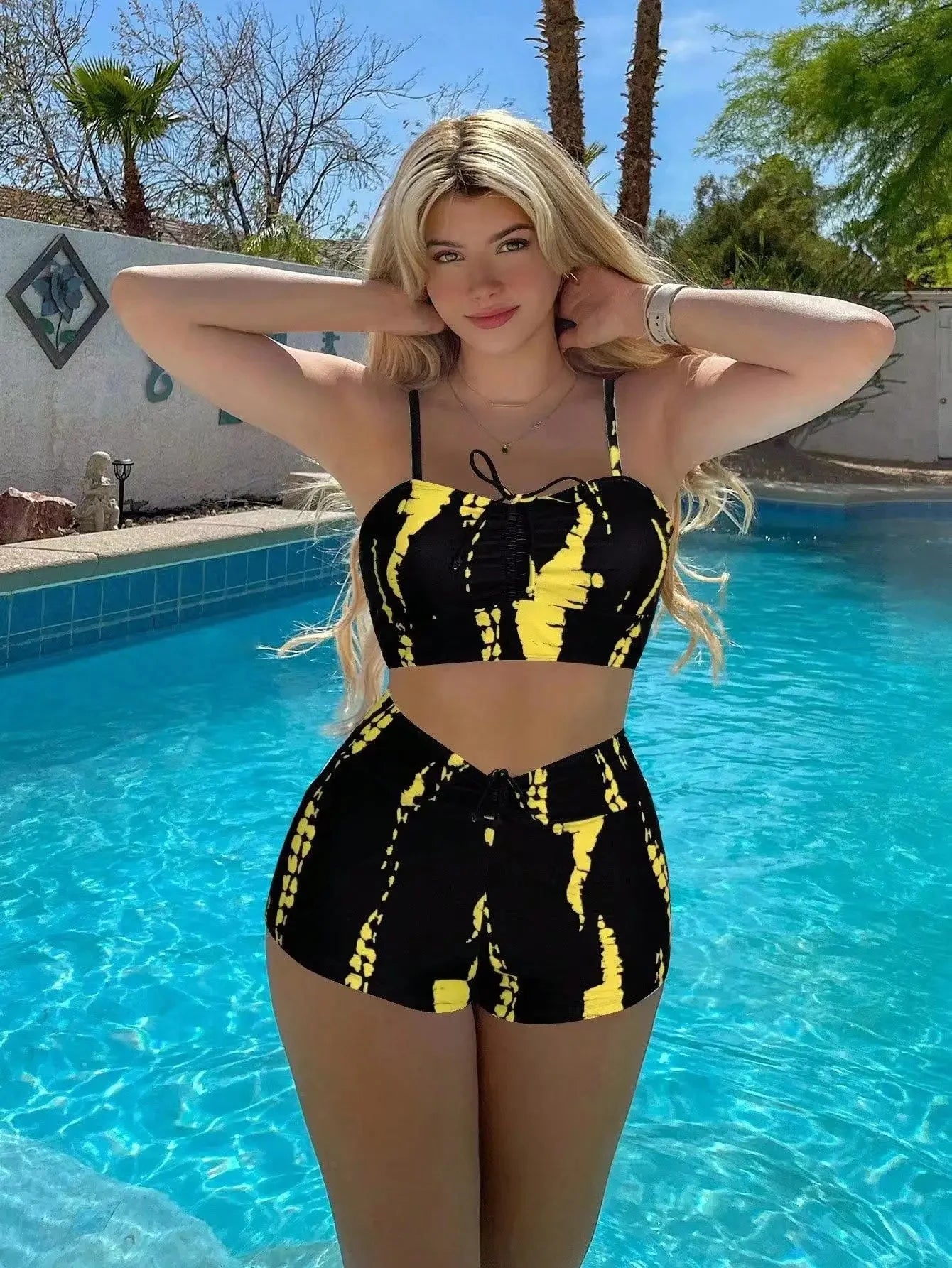 Sizes to 2XL in 6 Colors High-Waist Bikini Set