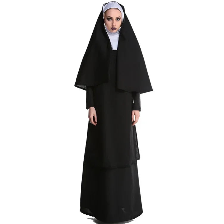 Halloween Nun Costume Adult Sizes M-XL