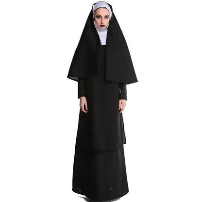 Halloween Nun Costume Adult Sizes M-XL