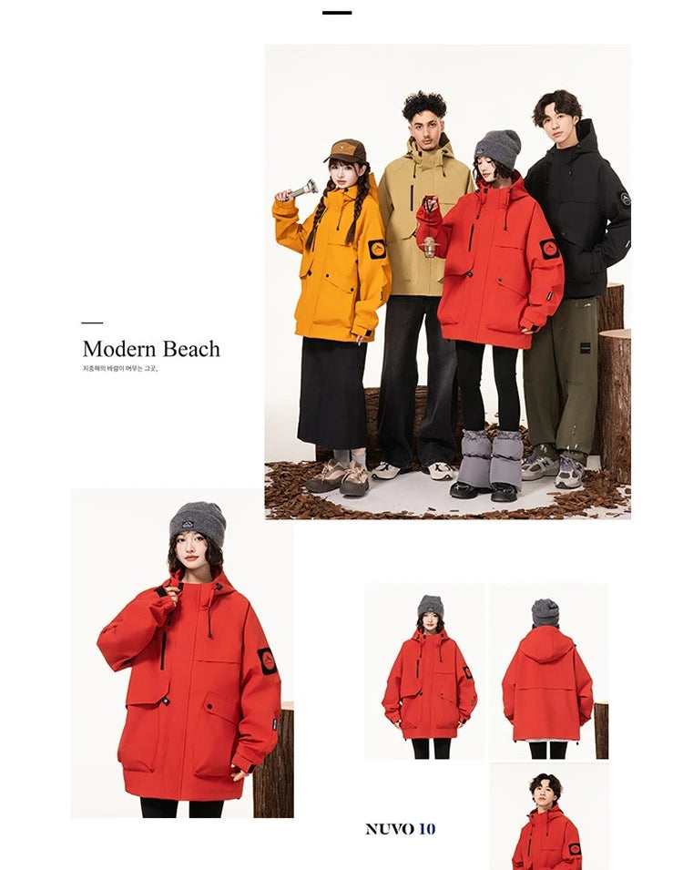 Lightweight, Wind and Waterproof Hooded Jacket. Velcro Banded Sleeves, 9 Colors