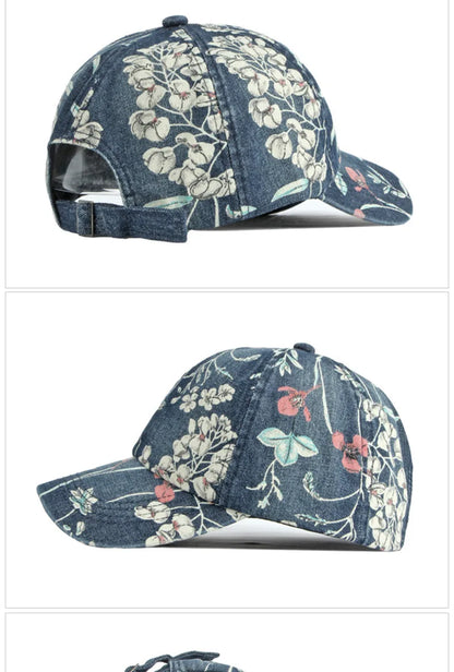 35 Designs of Boho Washed Denim Baseball Caps