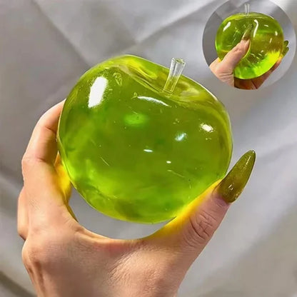 Squishy Apple Fidget Toy, Stress Relief, Anti-Anxiety Fruit, Stretchy Slow Rising