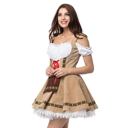Male and Female Oktoberfest Costumes, Traditional  German Bavarian Couple, Cosplay Outfits