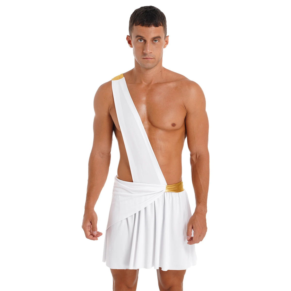 Adult Male Ancient Greco-Roman Warrior Gladiator Costume Halloween