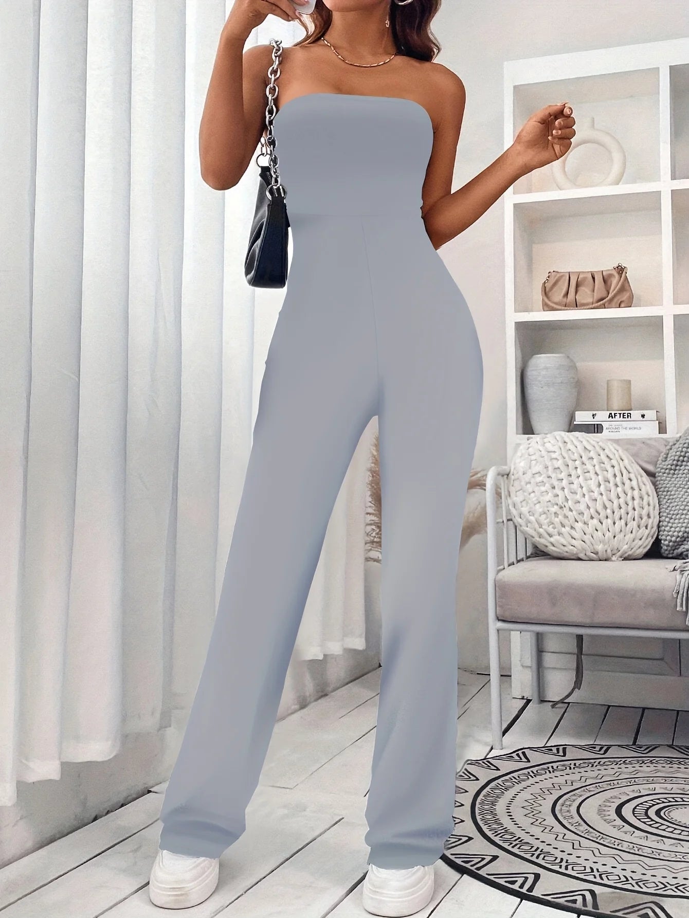 Corseted Jumpsuit Slimming Hip lifting  Flared Pants