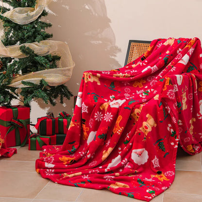 Christmas Flannel Throw Blanket in Various Sizes and Prints