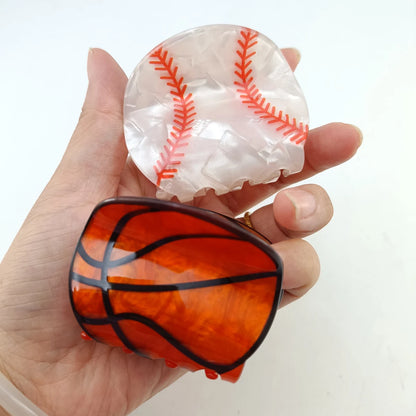 Sports Athletic Football Basketball Baseball Soccer and Tennis Hair Claw Clips