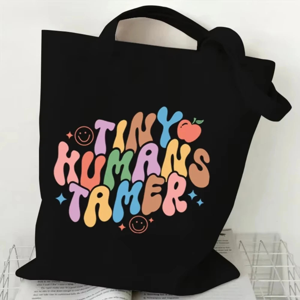 Teacher's Day Gift BAG!! Teacher Print Canvas Tote Bag!!  MAKE THE BAG THE GIFT OR THE GIFT BAG!!