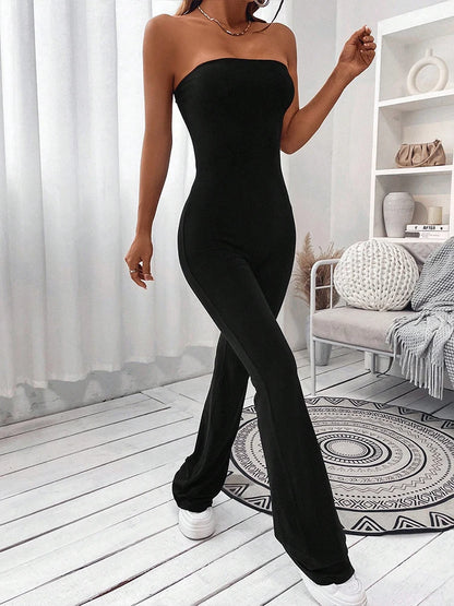 Corseted Jumpsuit Slimming Hip lifting  Flared Pants