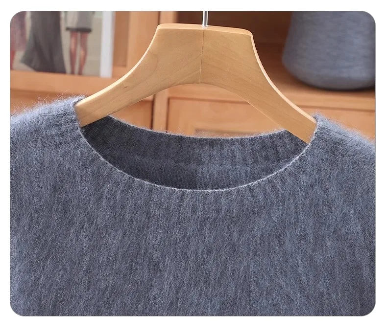 Basic Soft Knit Pullover Sweater, Round Neck, Long Sleeve, 12 colors with some sizes to 3XL
