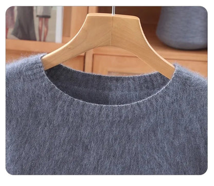 Basic Soft Knit Pullover Sweater, Round Neck, Long Sleeve, 12 colors with some sizes to 3XL