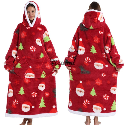 Super Long Flannel Pullover Night Shirt with Pocket and Hood, Super Snuggly for Men and Women, 12 Different Prints