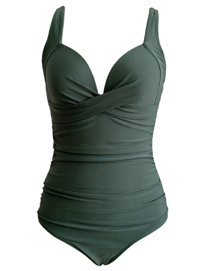 One Piece Solid Swimwear in 8 colors