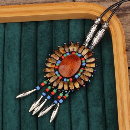 20 Designs handmade Vintage Bohemian leather braided necklace, Nepal jewelry