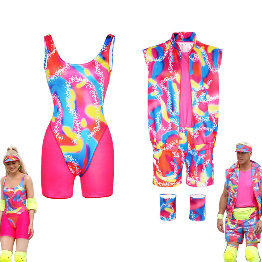 80s Workout Costume for Halloween Includes Hat, Women's Top, Shirt, Shorts