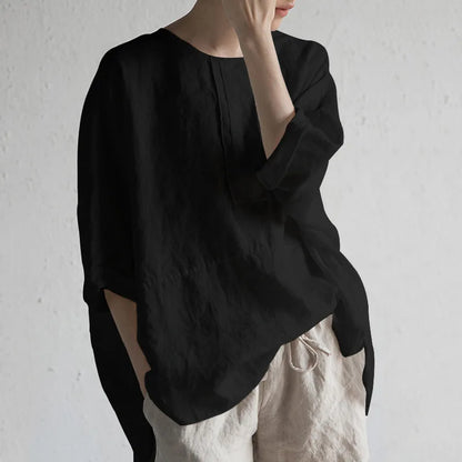 Plus Size 5xXL Casual Cotton-Linen Blend for An Airy feel, Large Baggy Fit,