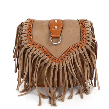 Bohemian tassel crossbody bag in several colors