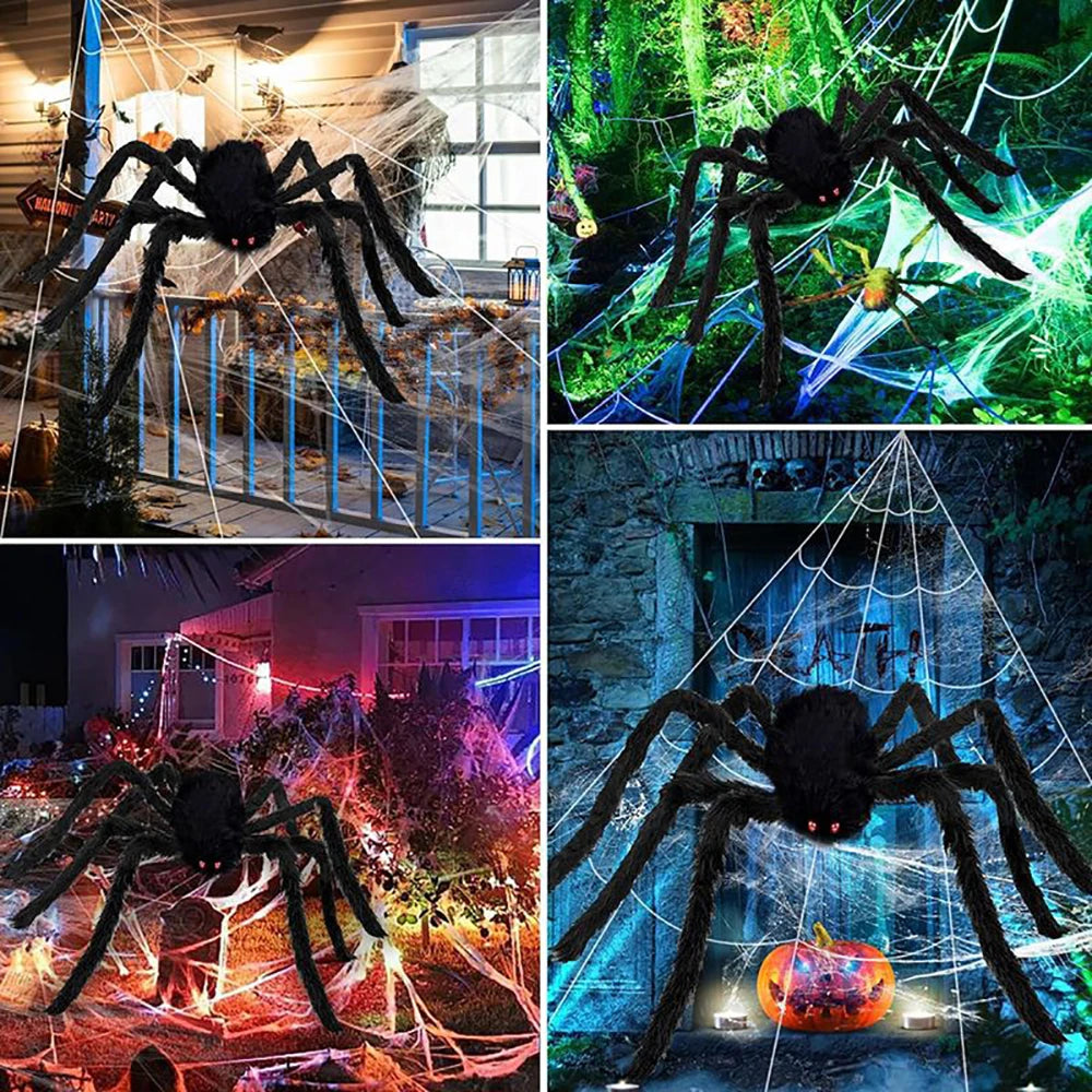 16 Feet Halloween Triangle Spider Web, Plush Simulation Spider Web, Haunted Home Outdoor Yard Decoration (Web Only)