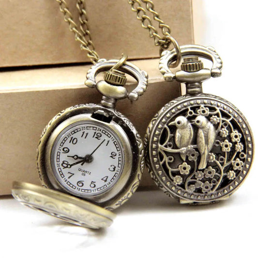 Small Vintage Pocket Watch Steampunk Quartz Watch. Various Styles