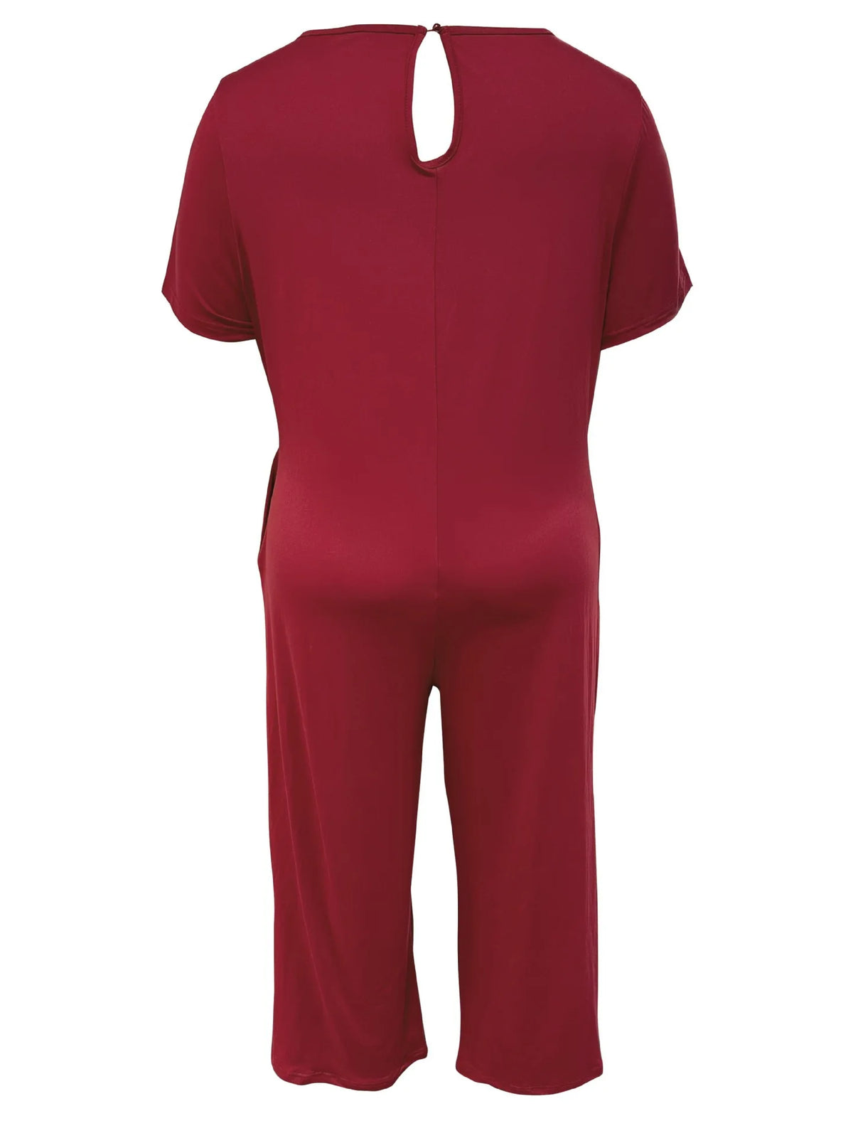 Sizes to 5XL  Jumpsuit, Short Sleeve, U neckline, with pockets. 5 colors