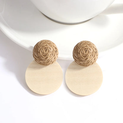 Handmade Wooden Drop Earrings