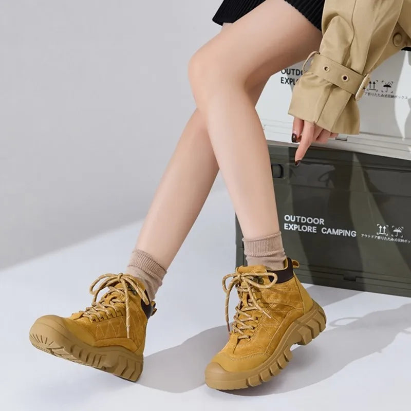 Women's Short Outdoor Work and Hiking Boots