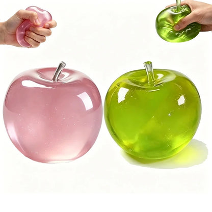Squishy Apple Fidget Toy, Stress Relief, Anti-Anxiety Fruit, Stretchy Slow Rising