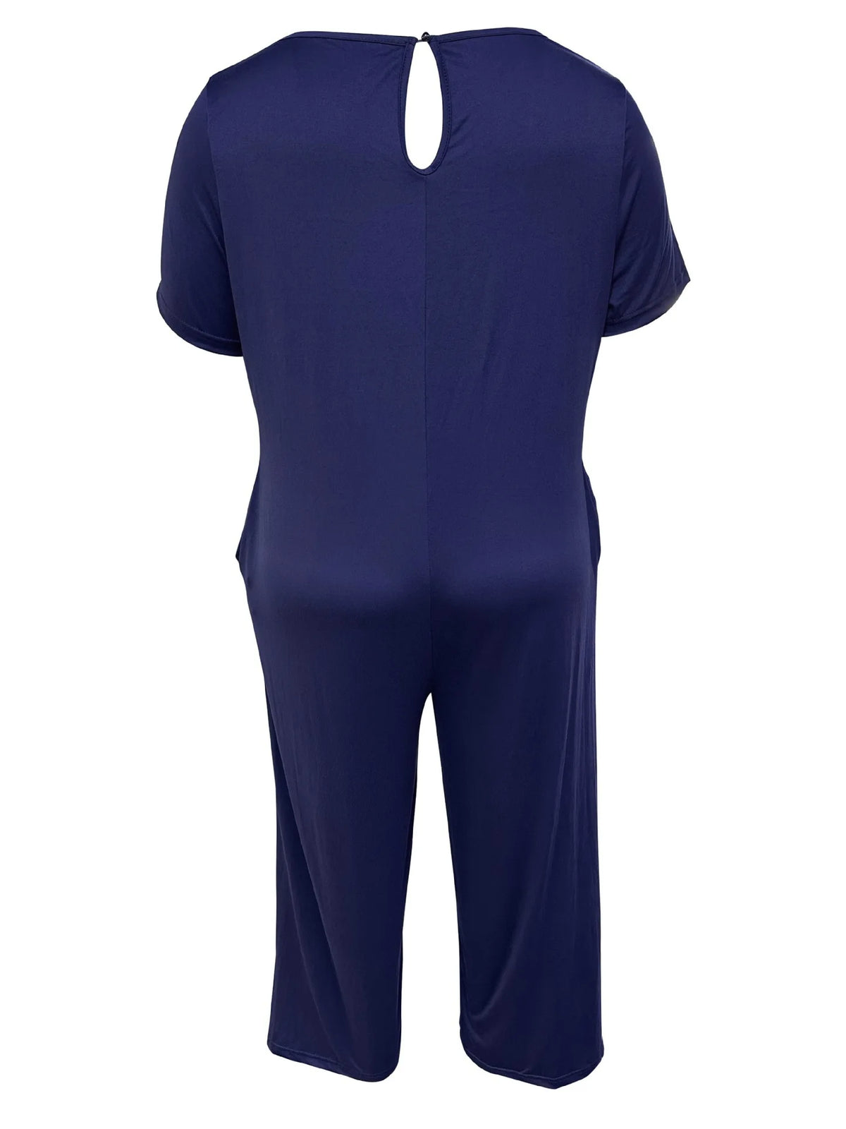 Sizes to 5XL  Jumpsuit, Short Sleeve, U neckline, with pockets. 5 colors