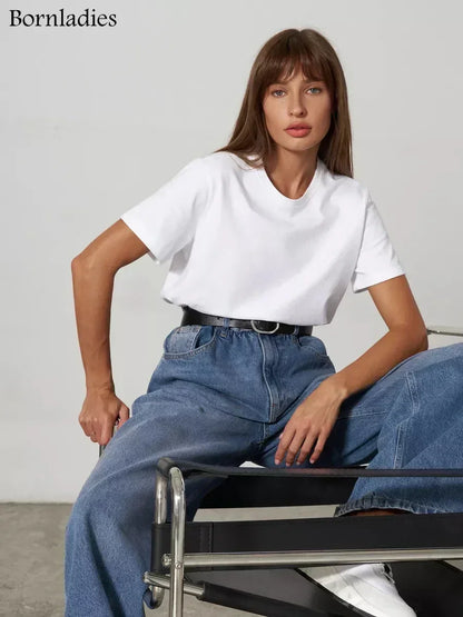 Sizes to 4XL 100% Cotton Women's T-shirt  Basic Short Sleeve Loose Tops Various colors