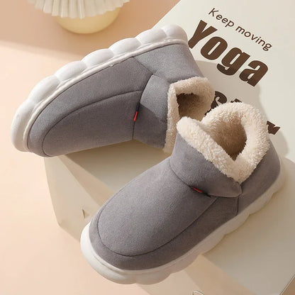 Casual House Shoes For  Indoors or Outdoors, Warm Cotton Plush Padded Slippers